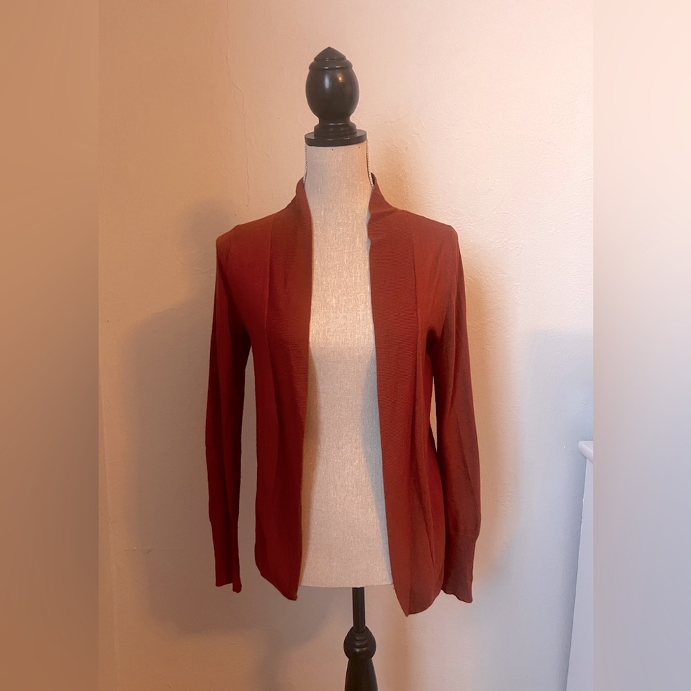 Mossimo Cardigan Rust Orange Size Small